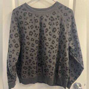 Old Navy Charcoal Animal Print Sweatshirt